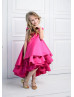 Satin High Low Flower Girl Dress Toddler Gown